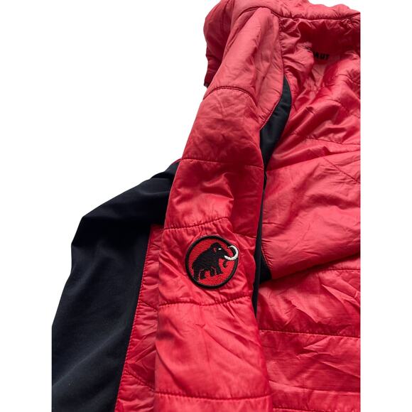 Mammut Guye Polartech Alpha Red and Black Jacket Size Small - Picture 8 of 10